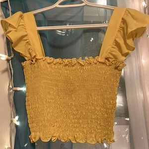 Yellow Crop Top